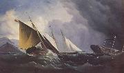 Haughton Forrest Shipwreck off a steep coast oil painting picture wholesale